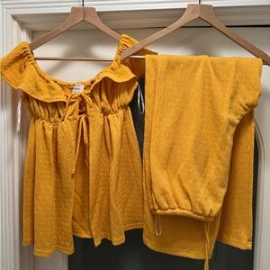 Yellow Women's Swim Coverup Set